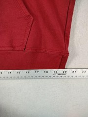 Champion Hoodie Mens Large Red Pullover Fleece Sweatshirt Embroidered Logo