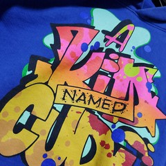Kid Cudi Hoodie Mens Large Blue A Kid Named Cudi Music Rap Hip Hop Grafiti