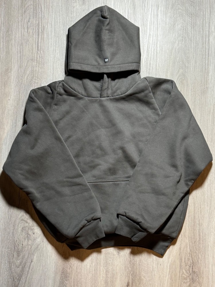 Yeezy Gap Engineered by Balenci Black Shrunken Hoodie Size XS-XXL Brand New