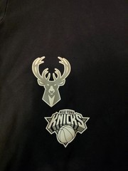 Hollister X NBA Team Logo Pullover Sweater Men’s Medium Black Cotton/Polyester