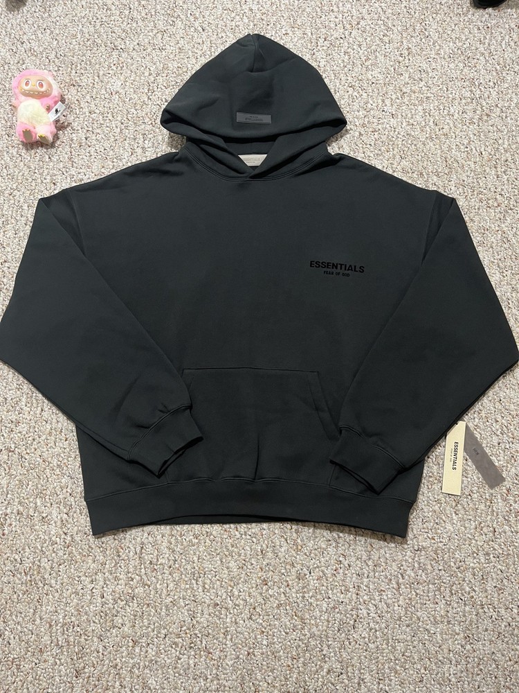 Essentials black stretch limo hoodie Size L BRAND NEW 100% authentic
