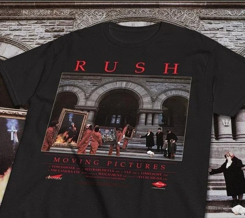 Rush T-Shirt “Moving Pictures” – Vintage Rock Music Merch, Gift