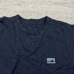 Patagonia Daily Crewneck Sweatshirt Large Blue 22765 Outdoors Spellout Prep Mens