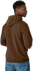 Men’s Pull On Hoodie Long Sleeve Hooded Neck Army Brown Daily Wear Cotton Blend