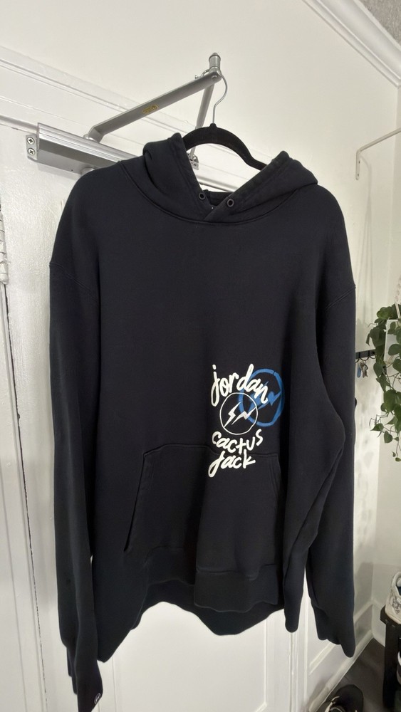 Cactus Jack x Jordan x Fragment Men’s XL Black Hoodie