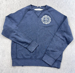 Abercrombie & Fitch Sweatshirt Men Large Blue Crewneck Rowing Muscle VTG Y2K