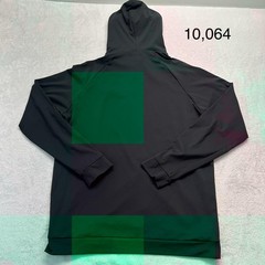 Grayson & Dunn Hoodie Men Large Black Pullover Fleece Stretch Hooded Pocket Golf