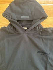 Essentials Black Stretch Limo Pullover Hoodie