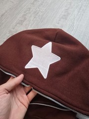 Divide The Youth Brown Zip-Up Hoodie Size small