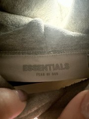 Large Essentials Fear Of God Dark Oatmeal Hoodie Size S