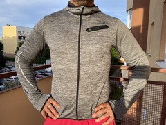 CRAFT Men’s Full Zip Hooded Jacket Gray Melange Size S Excellent 9.5/10