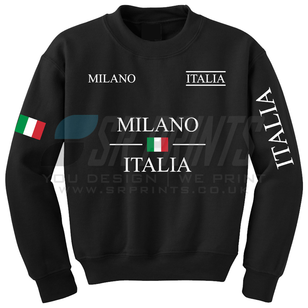 Milano Italia Sweatshirt, Travel in Italy, Milan Fashion | Unisex Sweatshirt