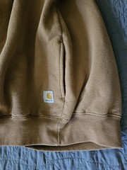 Carhartt Mens Large Loose Fit Pocket Sweatshirt Workwear Heavyweight 2XL Tan
