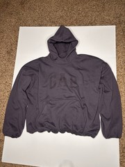 Yeezy Gap Engineered by Balenciaga Dove Hoodie Washed BLACK Size Large