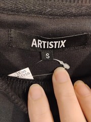 NWT Artistix Mens Small S Lion Black/White Pullover Long Sleeve Sweatshirt $135