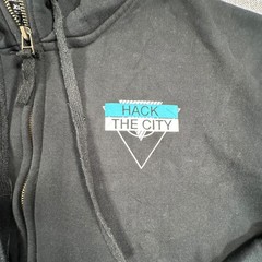 Watch Dogs Full Zip Hoodie Mens XL Black Hack The City Graphic Ubisoft Gamer