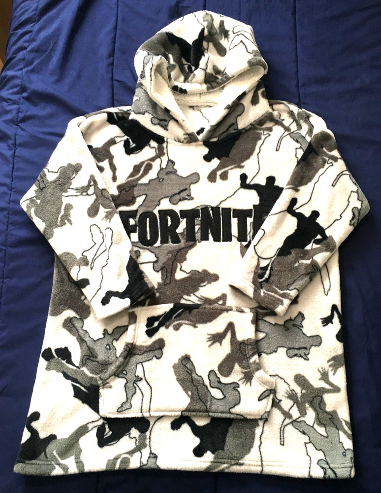 Fortnite Mens XL One Size Pullover Hoody Graphic Print Gamer Husk Monster