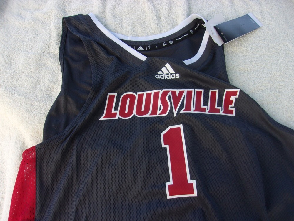NWT Adidas sleeveless jersey, men’s M, gray, Louisville, Primegreen, polyester