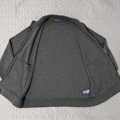 Ralph Lauren Purple Label Full zip-front pocket-detail Grey Sweatshirt XL