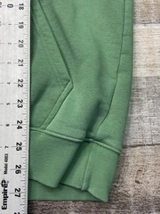 adidas Mens M Trefoil Essentials Hoodie Sweatshirt Green Fleece Embroidered Logo