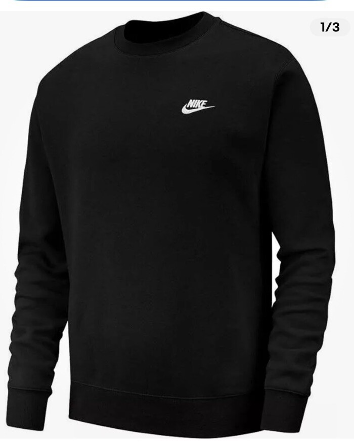 Nike Sportswear Fleece Crewneck Sweatshirt *NEW* BV2662-010 Black Size M