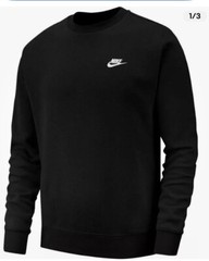 Nike Sportswear Fleece Crewneck Sweatshirt *NEW* BV2662-010 Black Size M