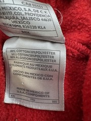 Vintage Nike Center Swoosh Hoodie Sweatshirt Baggy Y2K Deep Red Men’s Size 2XL