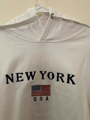 New York NYC Hoodie Sweater Winter Hot White US Flag New SizeXS,S,M,L,XL,2XL,3XL