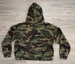 FOUND Washed Camouflage Zip Hoodie Woodland Camo Mens (L) Streetwear Designer