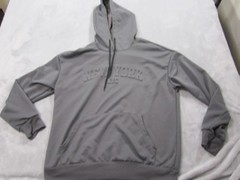 Manfinity Hoodie Mens Small Gray New York NYC Embossed Pullover Kangaroo Pocket