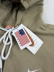 Nike Made In USA Full Zip Hoodie Mens Sz Med Khaki Brown DH5042-247 New $100