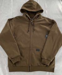 CC Filson Hoodie Adult Large Mud Brown CCF Waffle Lined Full Zip Sweatshirt Mens