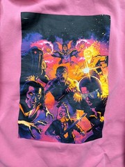 H&M Marvel Comics S Pink Pullover Hoodie Mens Long Sleeve Graphic Print