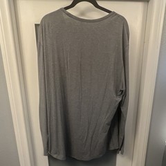 lululemon Men’s XXL Gray Long Sleeve Crew Neck T-Shirt Lightweight Relaxed