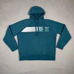 Under Armour Sweatshirt Mens Large Blue Pullover Hoodie Outdoor Casual Preppy