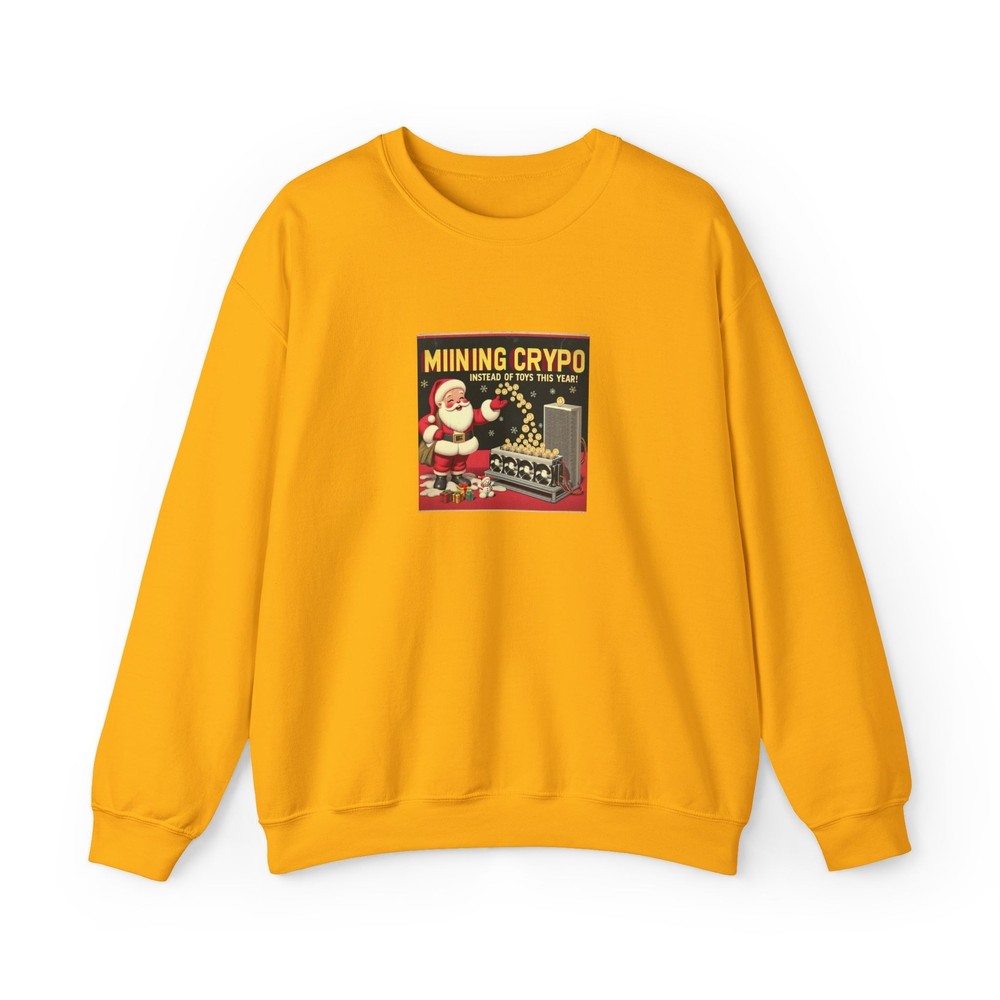 Sweatshirt: Crypto Mining Santa, Seasonal Seller, Ninja Kitty Cat, Heavy Blend