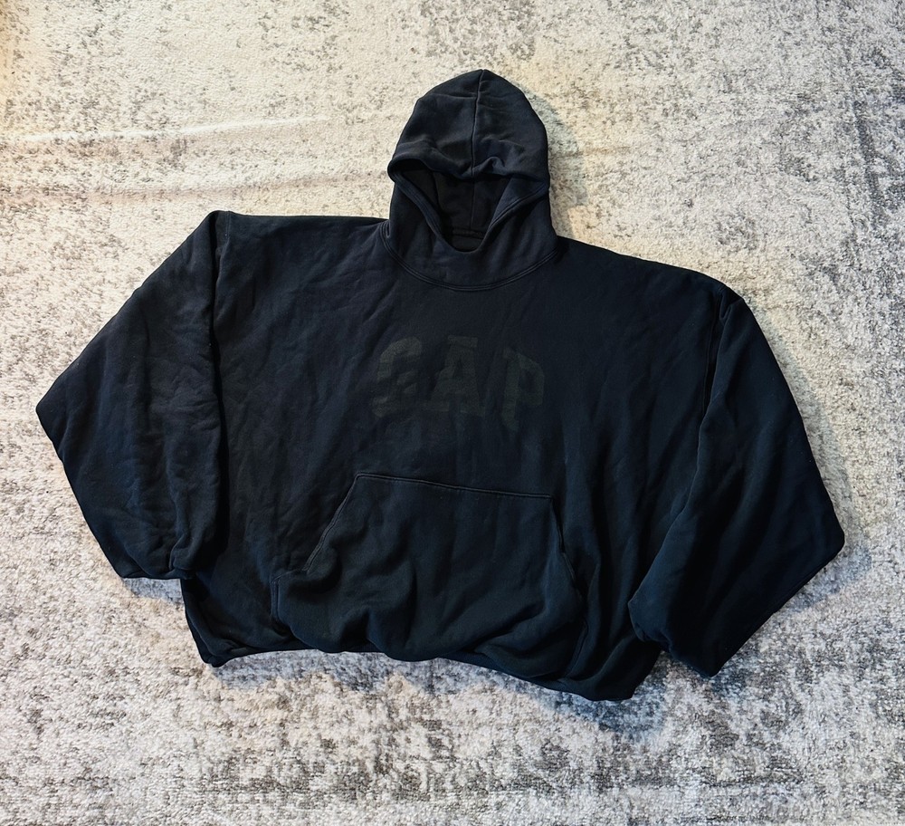 Yeezy GAP x Balenciaga Dove Hoodie Washed Black size/S-L Unreleased COA &Receipt