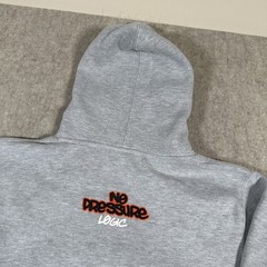 Logic No Pressure Hoodie Adult Small Gray Hip Hop Rap Streetwear Pullover Mens