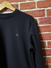 Vivienne Westwood Orb Logo Sweatshirt Navy Black Crewneck Men’s Size M Authentic