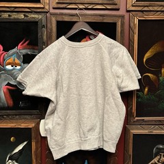 Vintage Champion Blue Bar 1970s Raglan Sweat T-Shirt Grey Cotton Men’s Sz Large