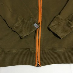 Jordan Full Zip Sweatshirt Mens XL Olive Orange Jumpman Logo Fleece Jacket