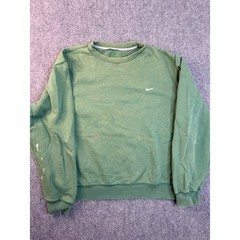 Nike Sweatshirt Mens XL Green Cotton Crewneck Pullover Distressed Faded Egypt