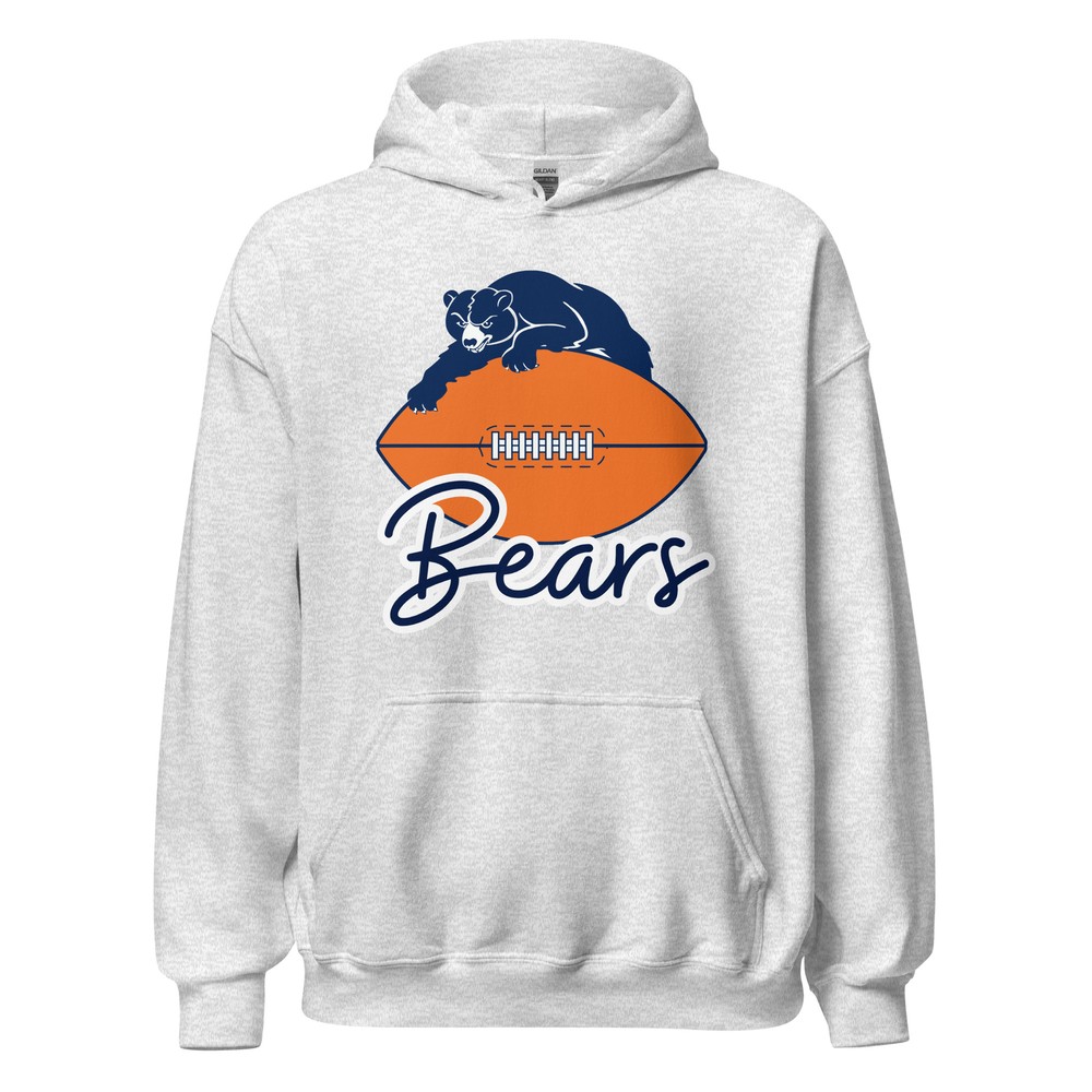 Retro Bears Football Chicago Unisex Hoodie S,M,L,XL,2X,3X,4X,5X