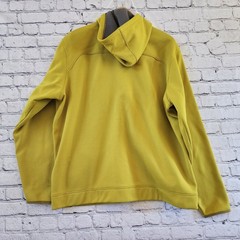 Eddie Bauer Motion FreeHeat Mens XL Full Zip Hoodie Chartreuse Yellow Fleece