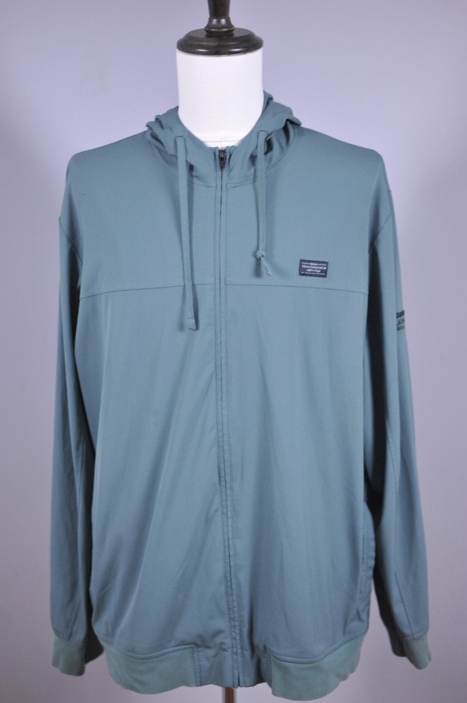 Travis Mathew Wanderlust Full-Zip Hoodie Green Walking Stick Golf Club Men’s XXL