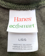 Hanes Men’s L Sweatshirt Pullover Long Sleeve EcoSmart Crewneck Green Blank P160