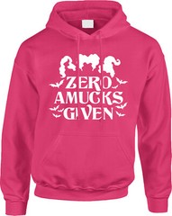 Zero Amucks Witches Halloween Costume Party Funny Sanderson Saying Mens Hoodie
