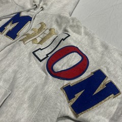 VTG Champion Varsity Letter Spell Out Hoodie Men’s Small Reverse Weave Sweatshir
