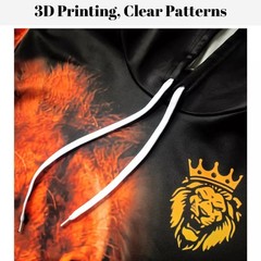 Spring Summer 3D Printed Hoodie Sweatpants Set Loose Comfortable and Fashionable