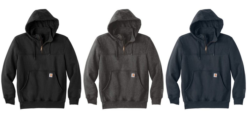 Carhartt Men’s Rain Defender Paxton Heavyweight Hooded Zip Mock Sweat NWT 2022